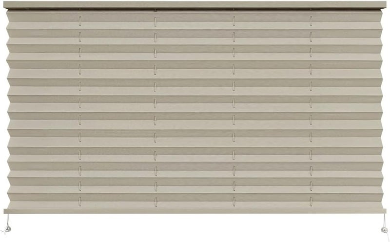Dulepax RV Blinds - Pleated Shades, 44" W x 16" L Cappuccino RV Window Blinds for Camper, Travel Trailers & Motorhome Windows - Image 1